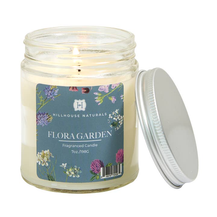 Candela in barattolo da 7oz Flora Garden Ctn.6 per la vendita all'ingrosso da parte di Hillhouse Naturals/Field+Fleur