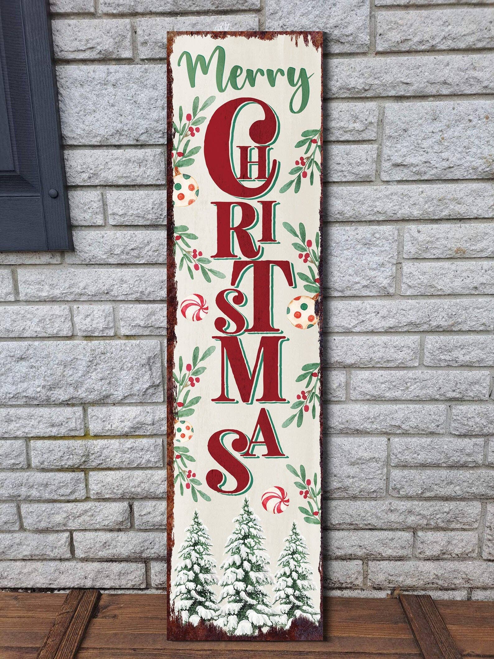 TX USA Corporation - Wholesale Christmas Wall Art - Christmas Snowman Porch Sign | Rustic Farmhouse Holiday Welcome Decor5