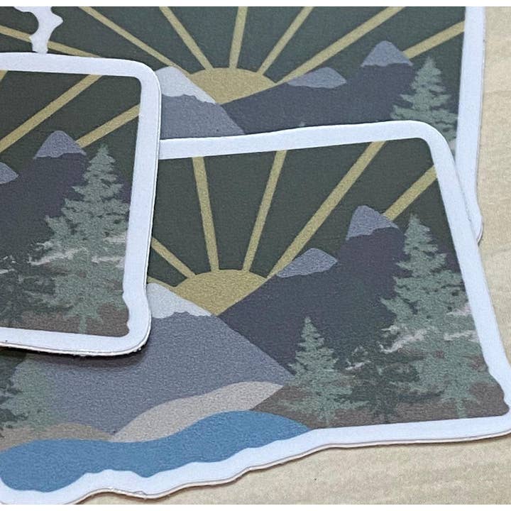 Beth Ann Erickson Designs - Wholesale Sticker - Washington State Sticker, Durable Waterbottle Sticker5