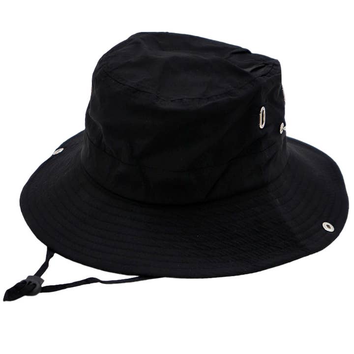 Cap Zone - Wholesale Bucket Hat - Unisex - Solid Polyester Fabric Fisherman Boonie Bucket Hat