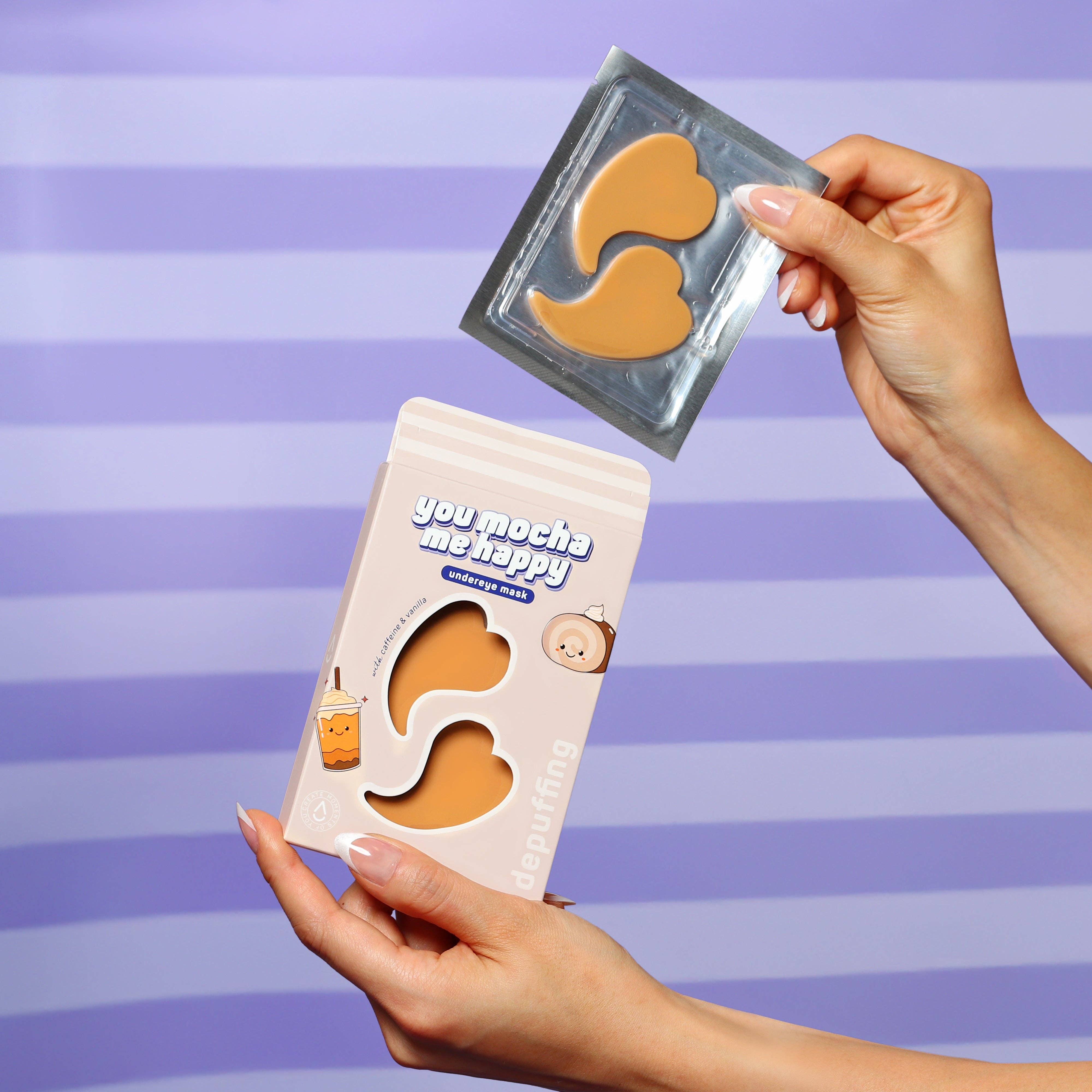 My Spa Life - Wholesale Eye Treatment Mask - U Mocha Me Happy Depuffing Hydrogel Undereye Patches | 3 Pk4