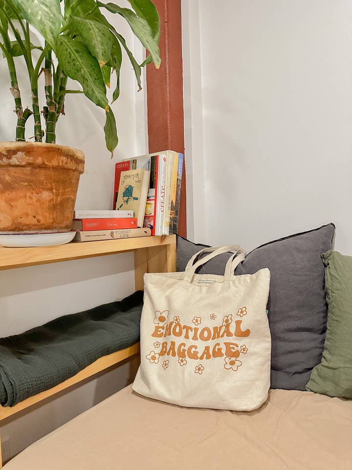 Emotional Baggage Tote Bag for wholesale by The Golden Girl Co.