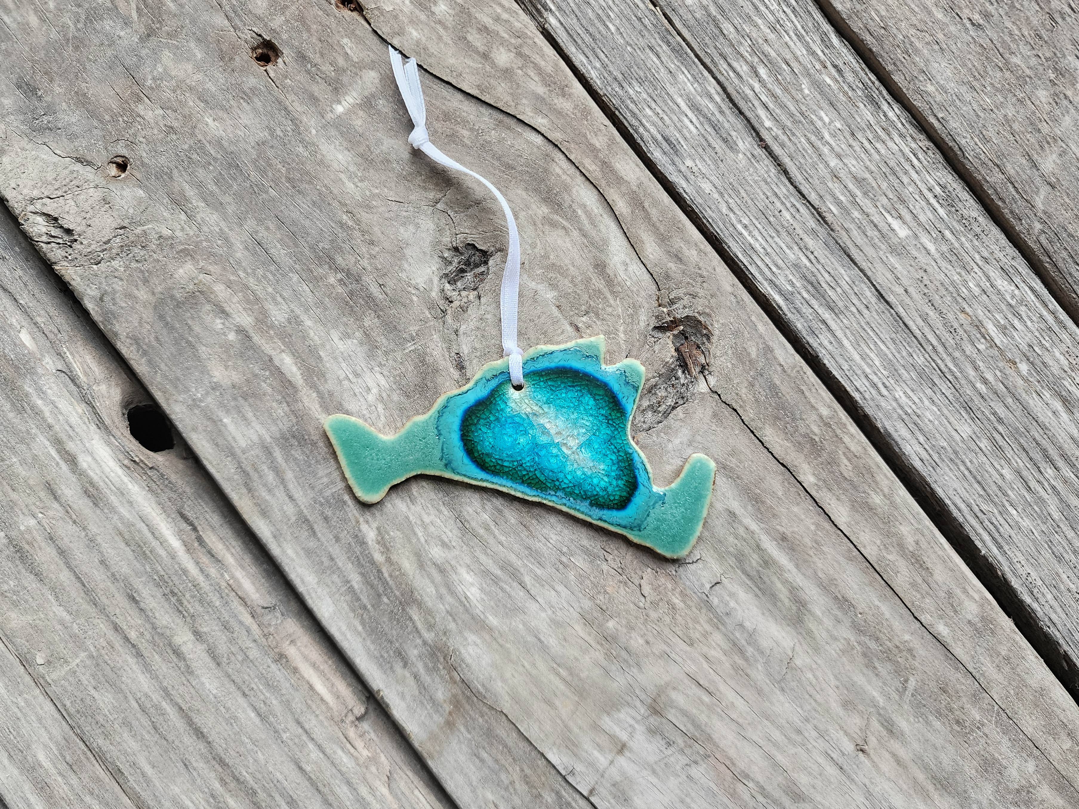 Dock 6 Pottery - Wholesale Ornament - State Shaped Ornament - All 50 States12