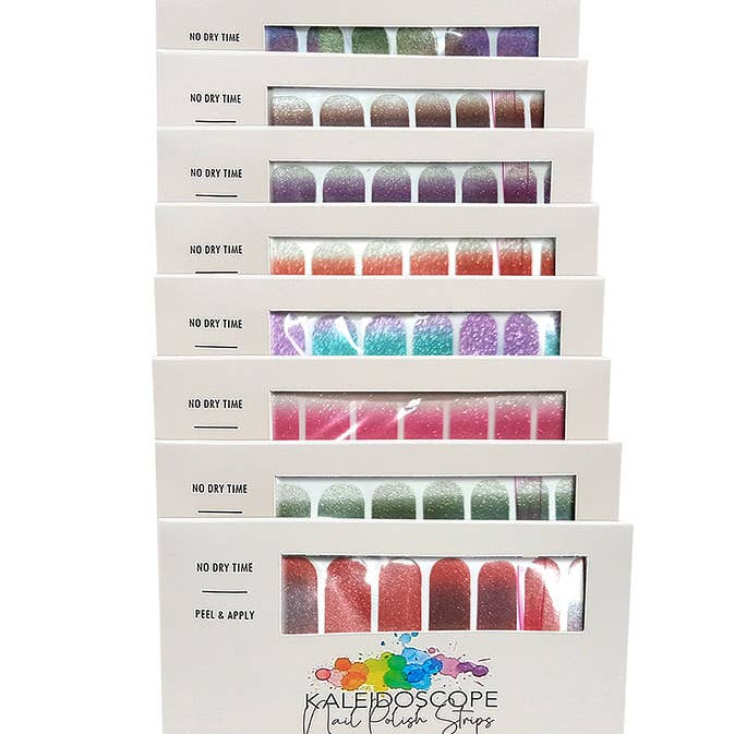 Kaleidoscope Accessories - Wholesale Nail Art/Decal - Kaleidoscope Nail Strip Collections, 10 Assorted6