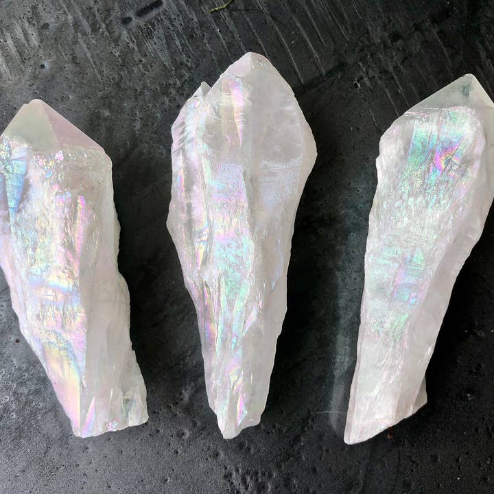New Moon Beginnings - Wholesale Spiritual Stone/Crystal - Raw Angel Aura Quartz Crystal Point1