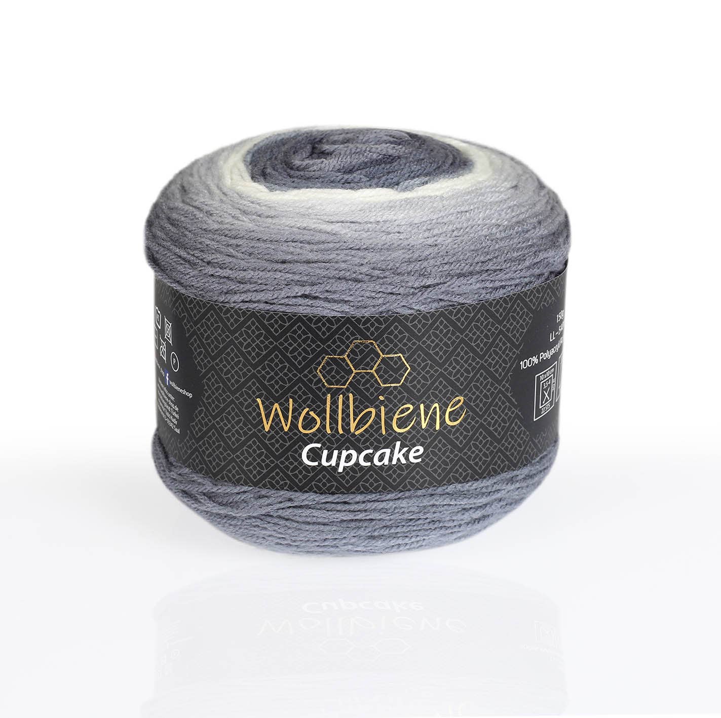 Wollbiene - Venta al por mayor Hilos - lana de lana para tejer cupcake de abeja degradado 150g10