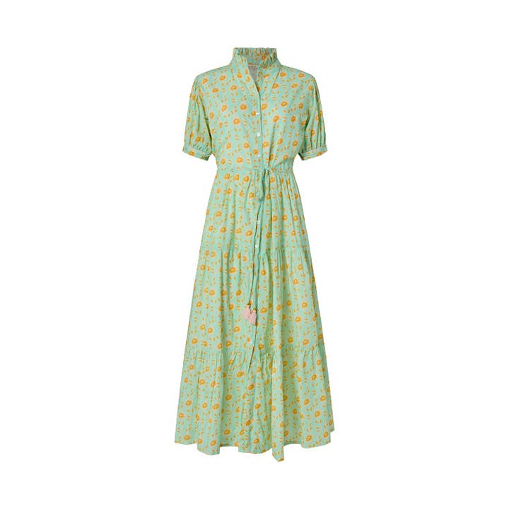 Antibes in verde menta con stampa oro e crema per la vendita all'ingrosso da parte di sister design