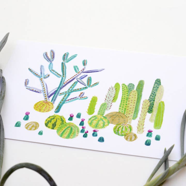 Impression d'art Giclée Cacti 2 pour la vente par Heartshake Studios