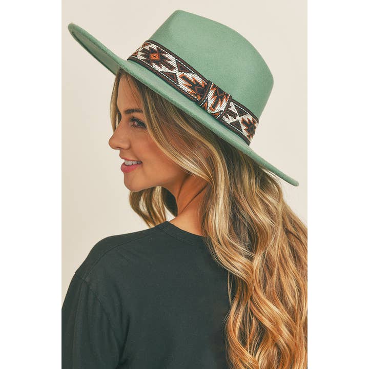 Hana - Wholesale Fedora - Women's - Tribal Band Panama Hat8