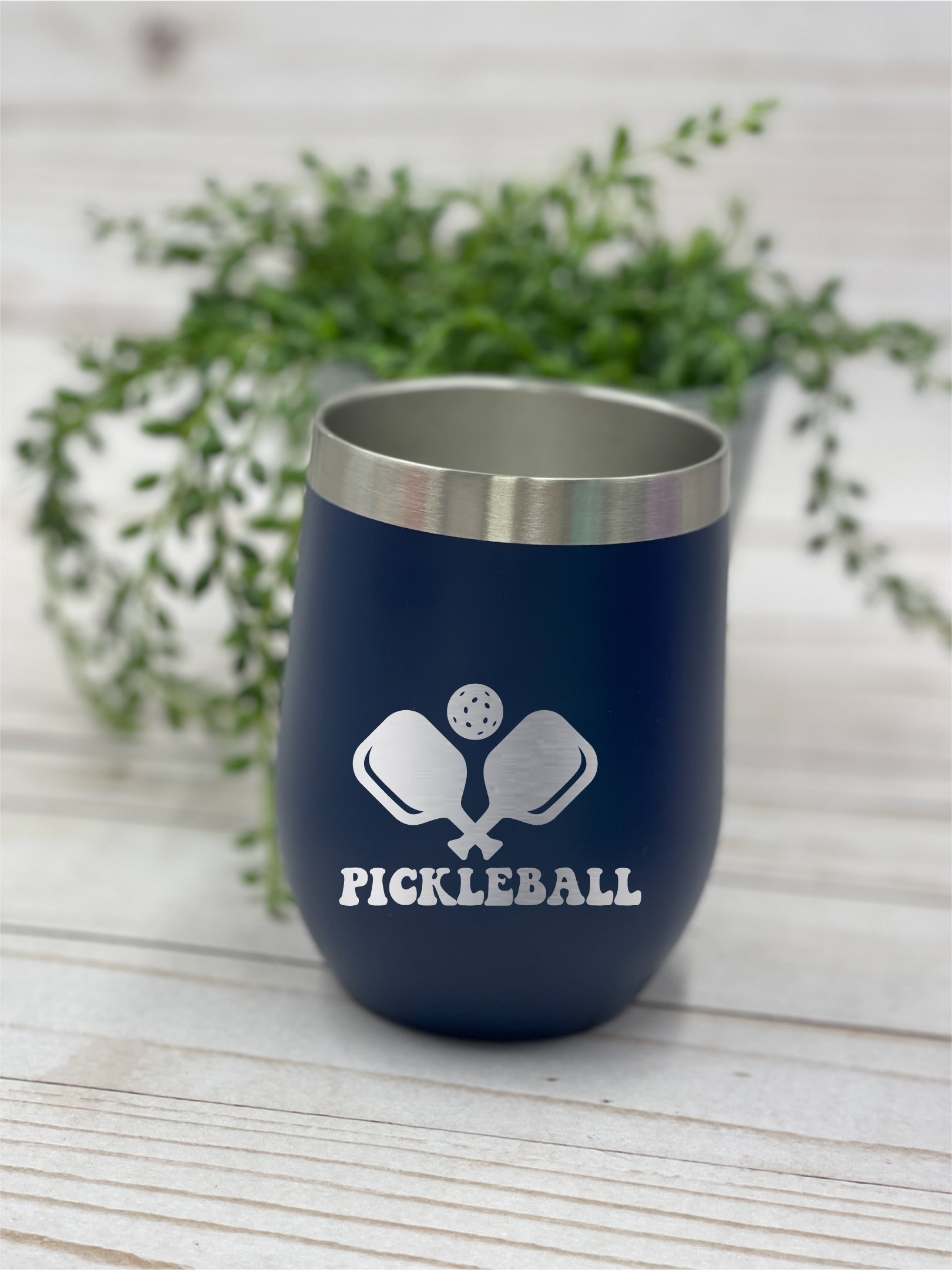 Oh It's A Party - Wholesale Insulated Mug/Tumbler - Pickleball  paddle (2) 12Oz Stainless Steel   Wine Tumblers4