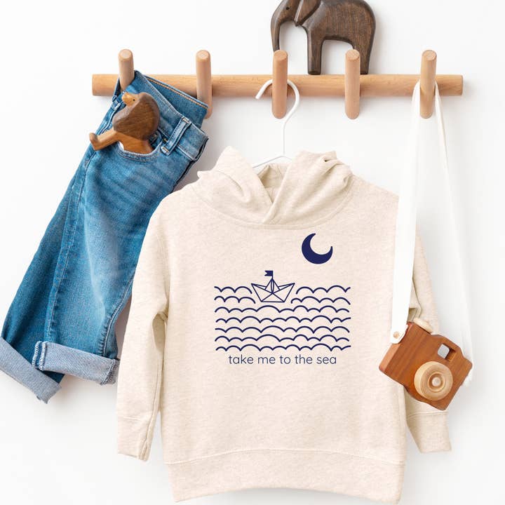 Chandail à capuchon pour enfants - Emmenez-moi à la mer - Sweatshirt Ocean Coastal pour la vente par Spruce Seed