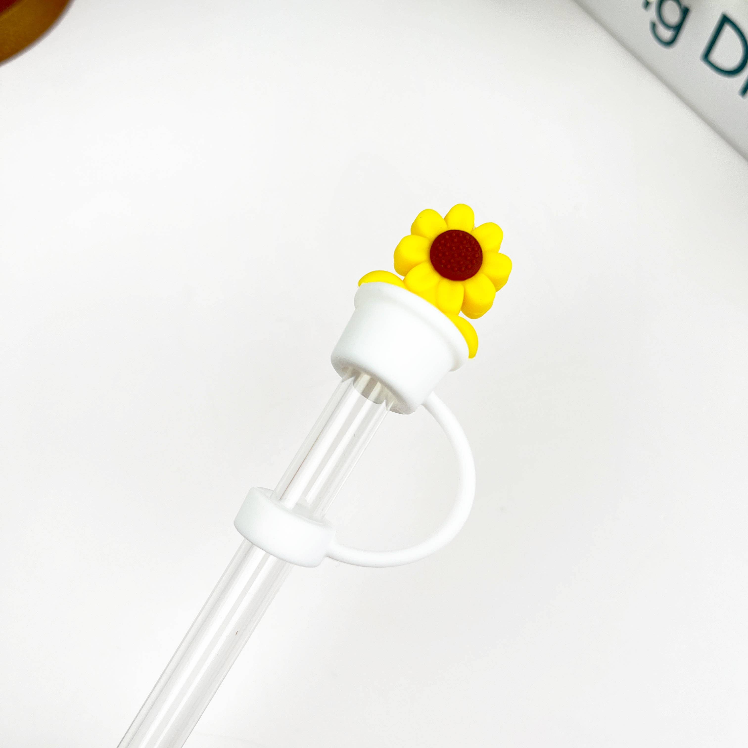 SoapElenGlen - Wholesale Drinking Straw - Sunflower Straw Topper5