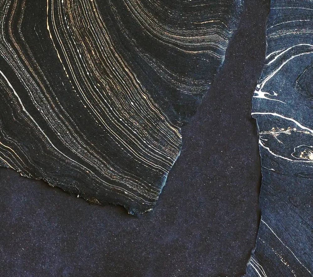 The Casual Bookbinder - Venta al por mayor Cuadernos - Cuaderno de tapa blanda | Marbled a mano4