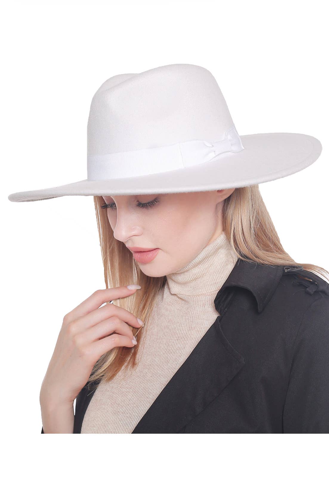 anbfashion - Wholesale Fedora - Women's - Felt Ribbon Basic Fedora Hat  30412