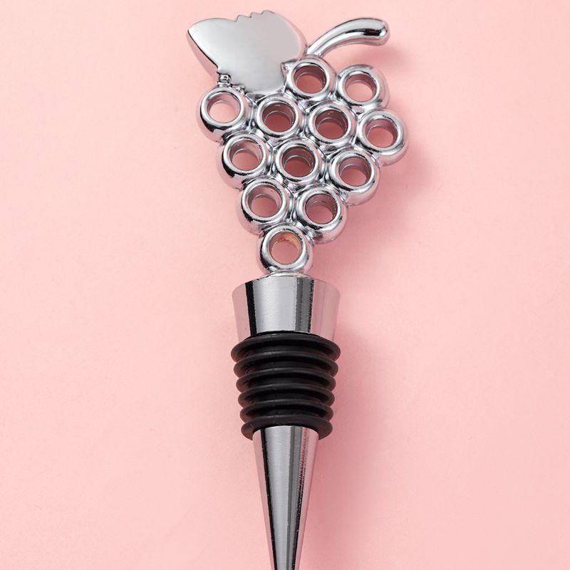 Sostraw & SmartThings - Wholesale Wine Stopper - Bottle Stopper - Grape- Gold or Silver1