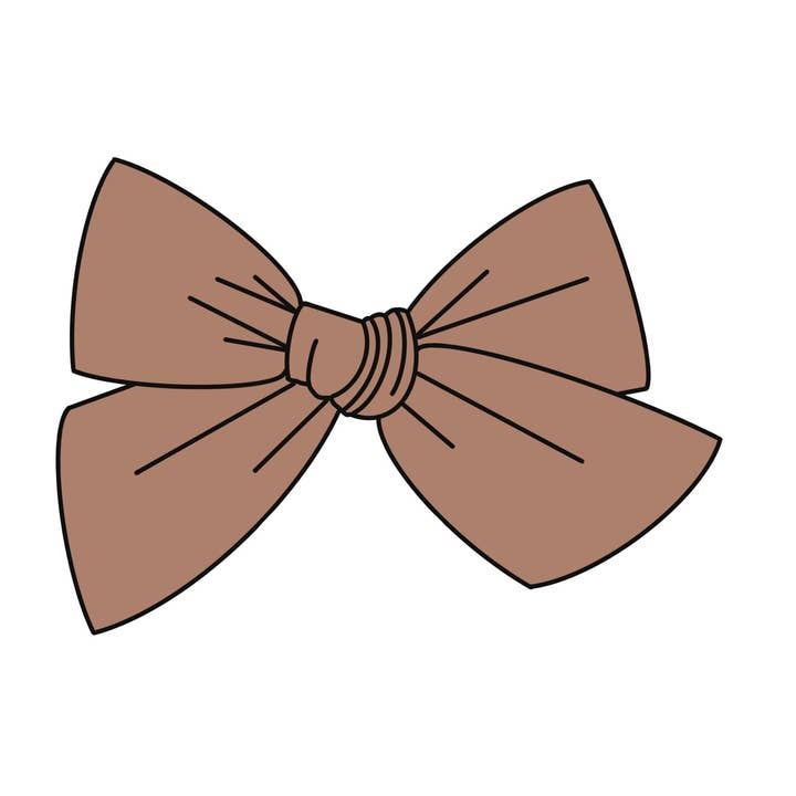 Baby Girl Bow with or without Tie for wholesale by Maison’s Custom Cutters
