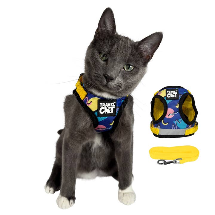Travel Cat | Your Cat Backpack - Wholesale Pet Harness - Cat - "The 90s Cat" Limited-Edition Harness & Leash Set