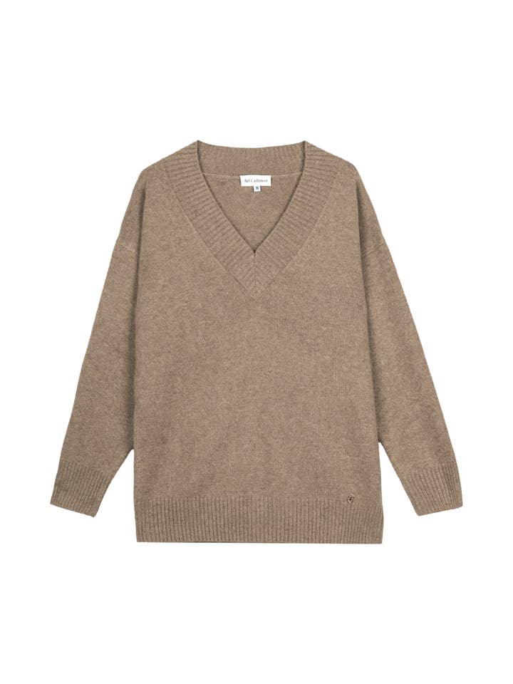 Bel Cashmere S.C. - Wholesale Knit Sweater - Women's - Alma Tan Sweater1