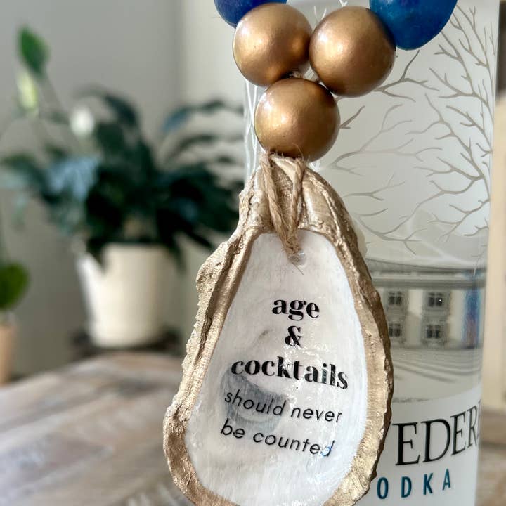 Coast and Cork - Wholesale Sculpture - Age and Cocktails Should Never… - Liquor Bottle Charm