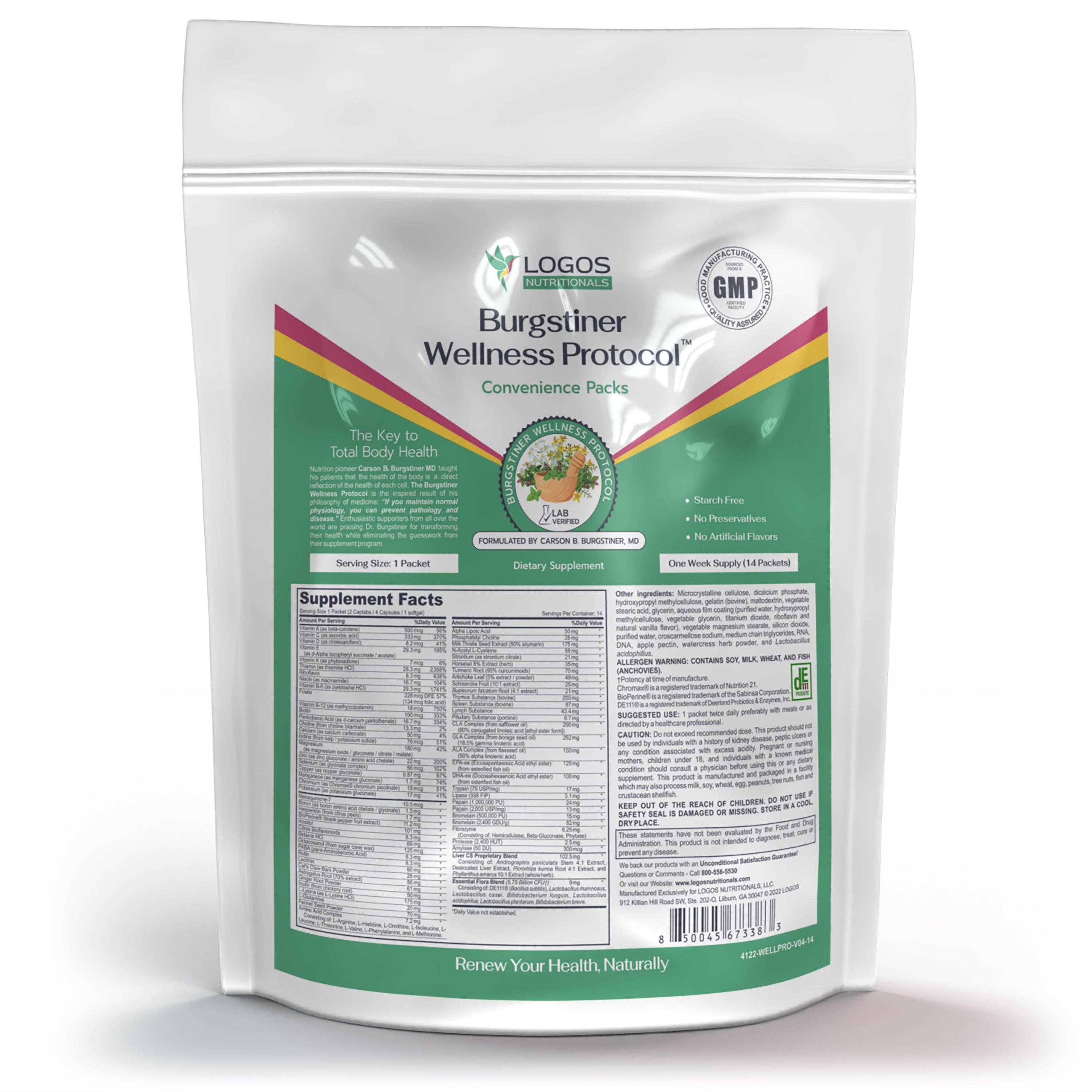 Logos Nutritionals, LLC - Wholesale Oral Supplement/Vitamin - The Burgstiner Wellness Protocol12