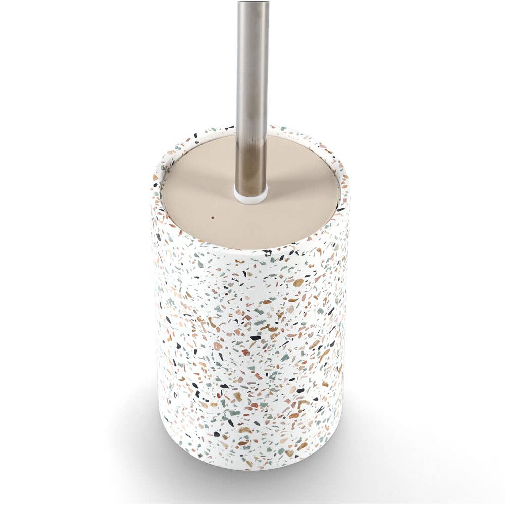 Zeller Present – escova para sanita por atacado – Escova de sanita &quot;Terrazo&quot;, Cimento2