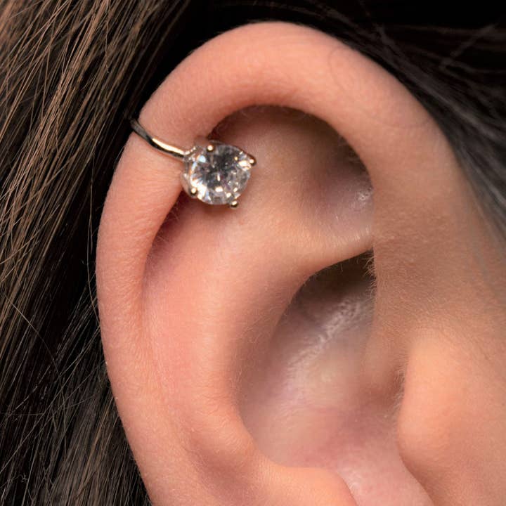 Sølv øre manchet Co Piercing for engroshandel hos Diat