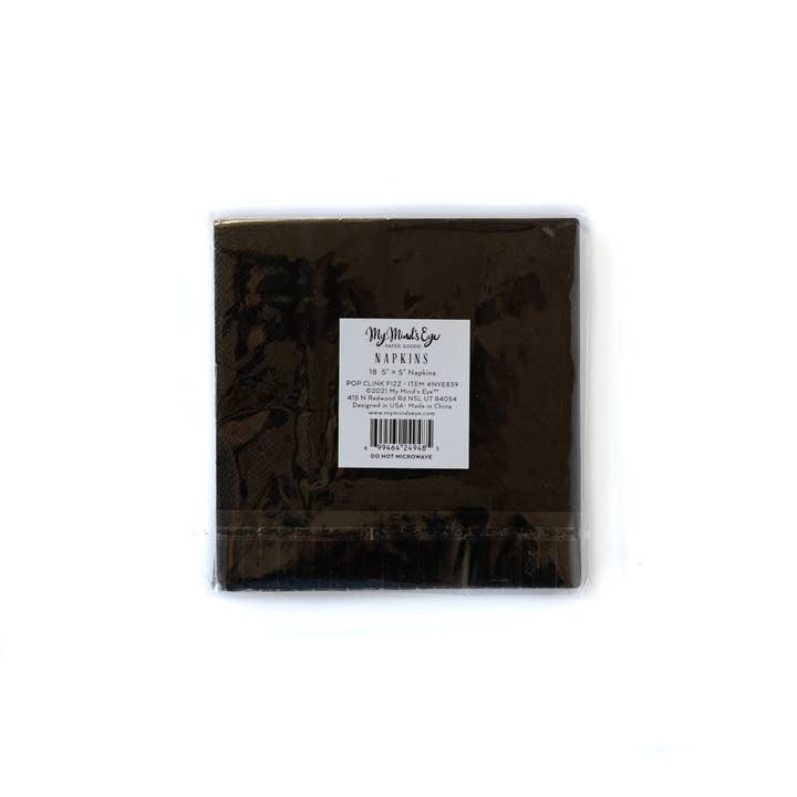 My Mind’s Eye - Wholesale Disposable Napkin - NYE839 - Pop Clink Fizz Fringed Cocktail Napkins