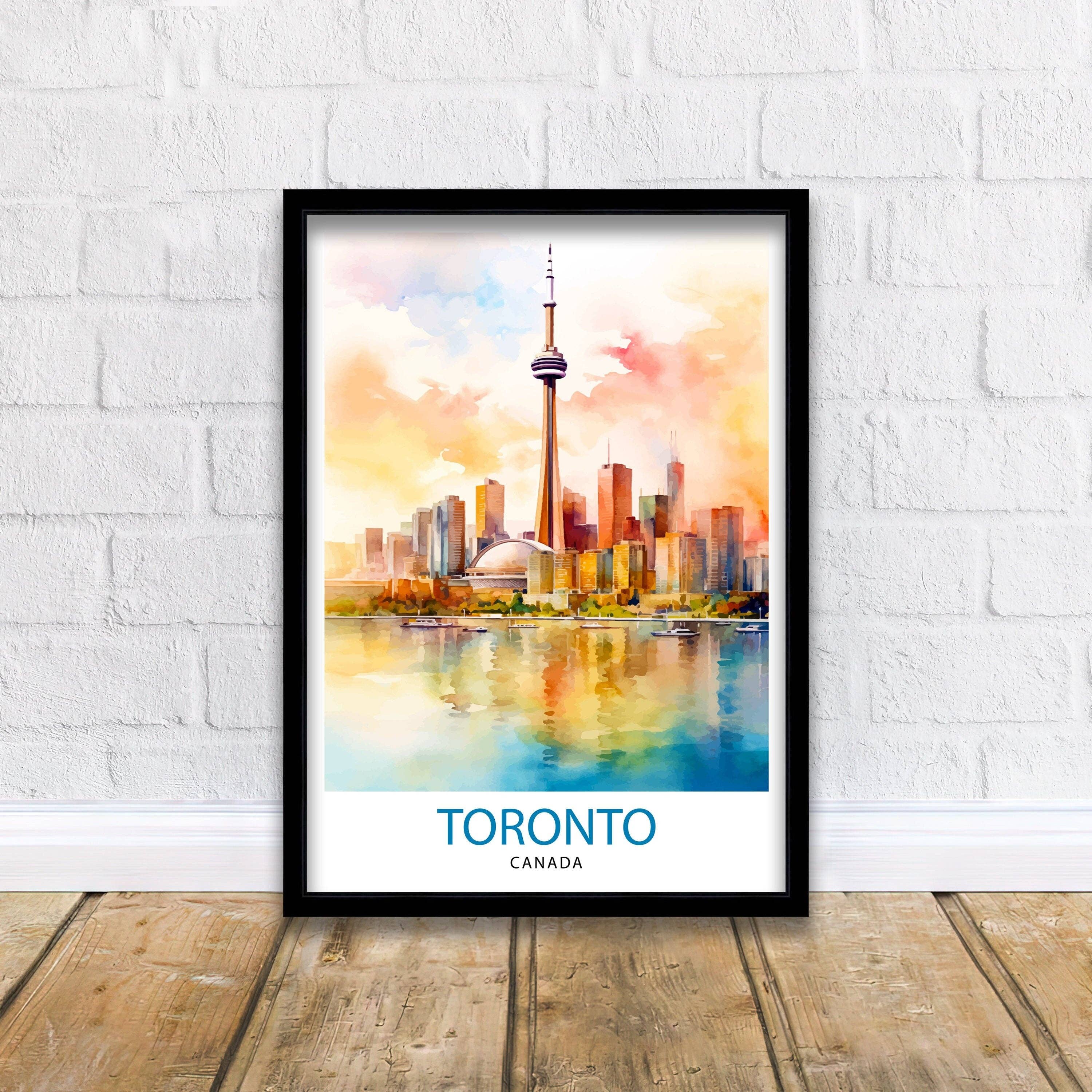 InkNPrintz – wholesale Art print – Toronto Canada Travel Poster Toronto Wall Art Canada Illustration Travel Poster Gift for Toronto Lover Canada Home Decor0