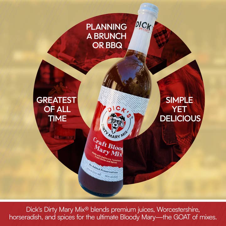 Dick's Mixes - Wholesale Cocktail Mix/Syrup - Dick’s Dirty Mary Mix – Premium Craft Bloody Mary Mixer