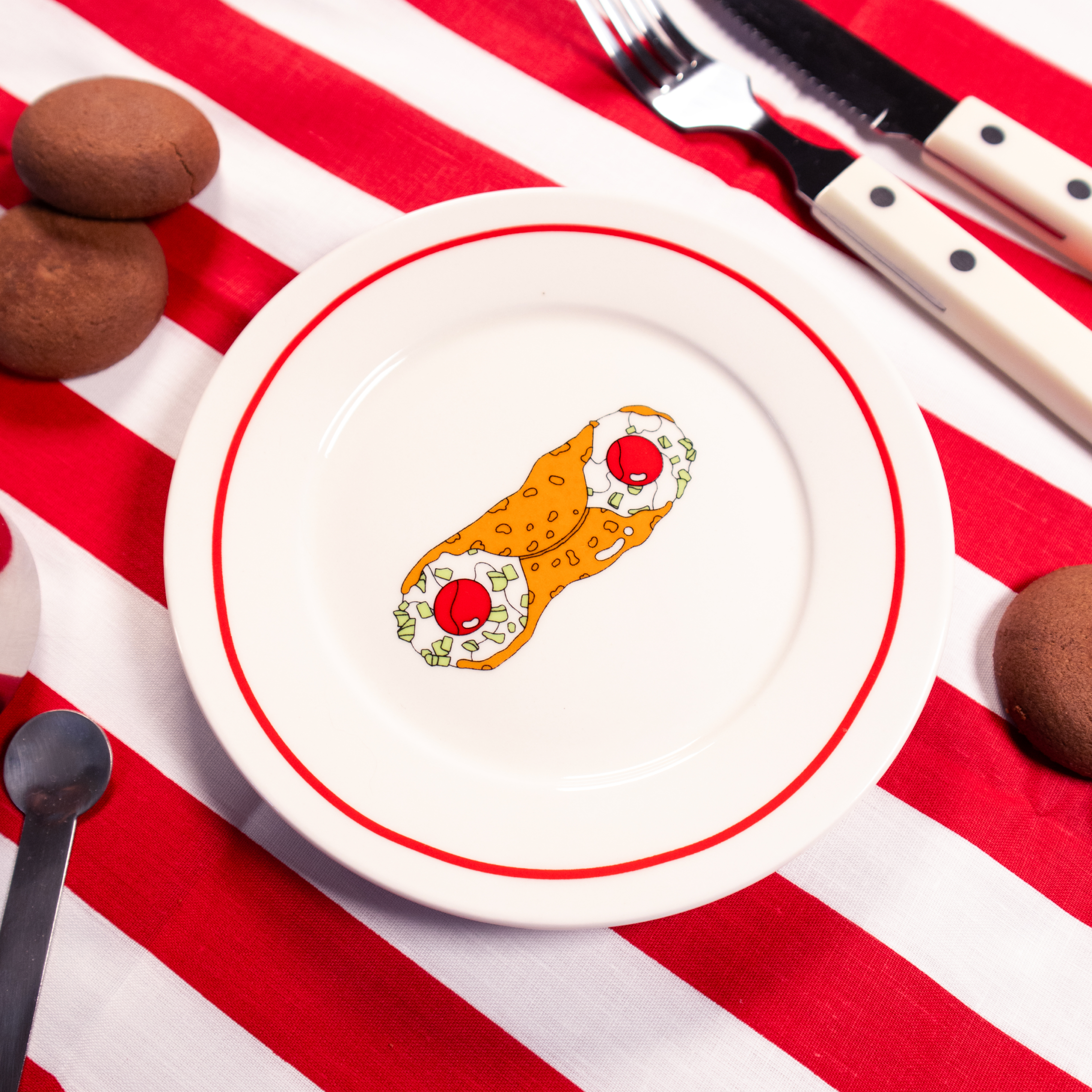 Marianna Fierro Shop - Vendita all'ingrosso Scodelle - Piatti da dessert Cannoli1