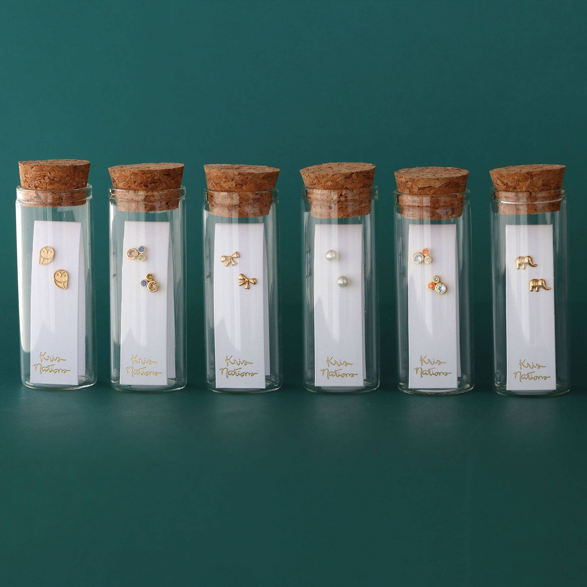 Kris Nations - Wholesale Stud/Post Earrings - Bow Stud Earrings 18K Gold Vermeil | Sterling Silver Nickel Free Hypoallergenic Ships from CA9