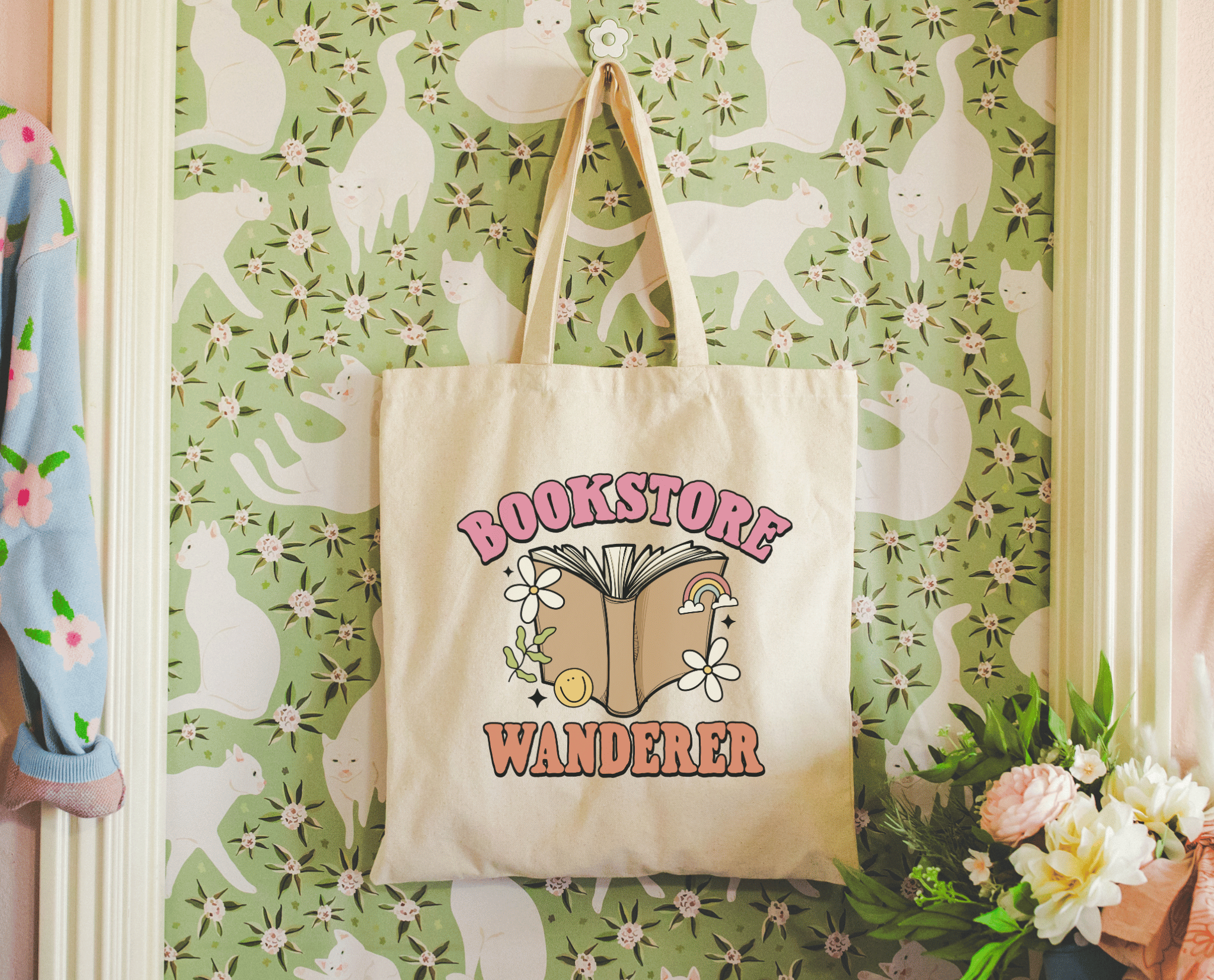 Literari Goods, Co | Book Themed Candles + Gifts – wholesale Tote bag – Women's – Canvas bookish tote bag - bookstore wanderer  - gift merch1