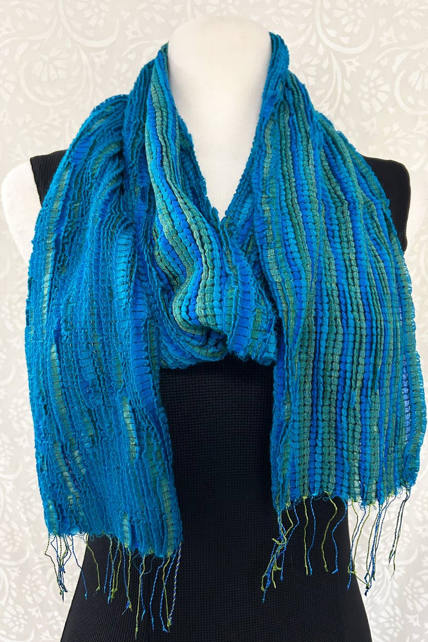 Sevya Handmade - Vente Écharpe – femme - Revati Écharpes en soie et laine32