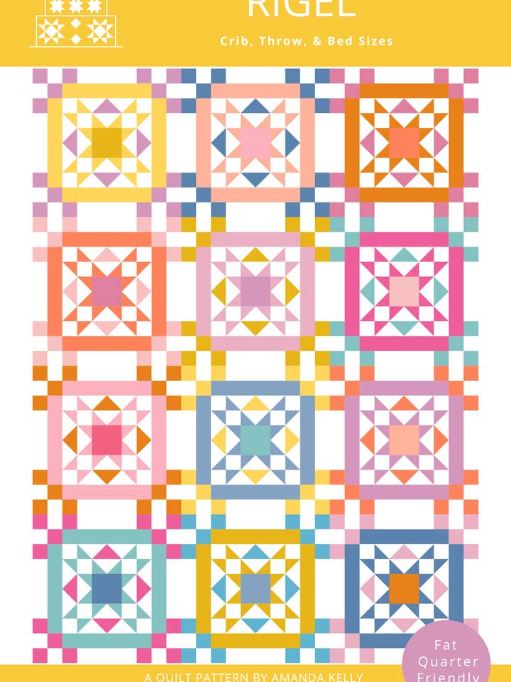 Motif de courtepointe imprimé Rigel pour la vente par QuiltCakes