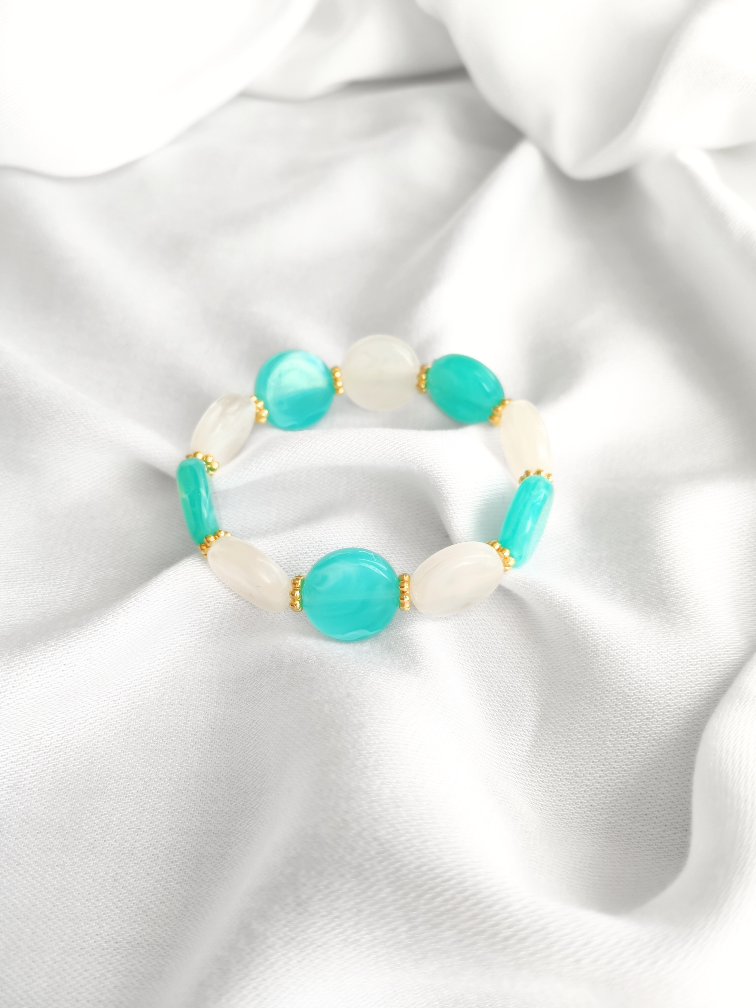 L'Atelier d'Artémis - Vente Bracelet de perles - Bracelet élastique ROMY12