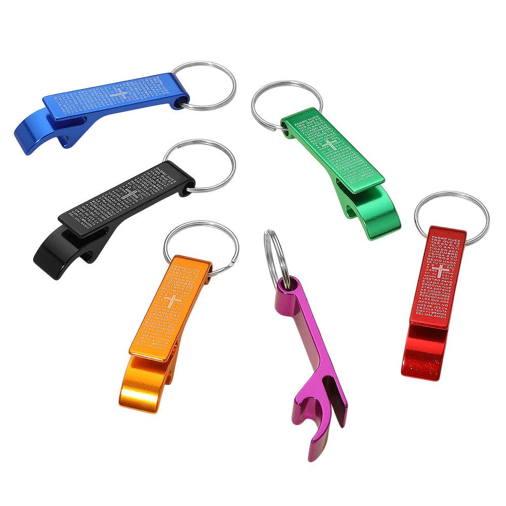 Sensibling Corp. - Wholesale Keychain - Unisex - 12PCS - Cross Printed Bottle Opener Keychains4