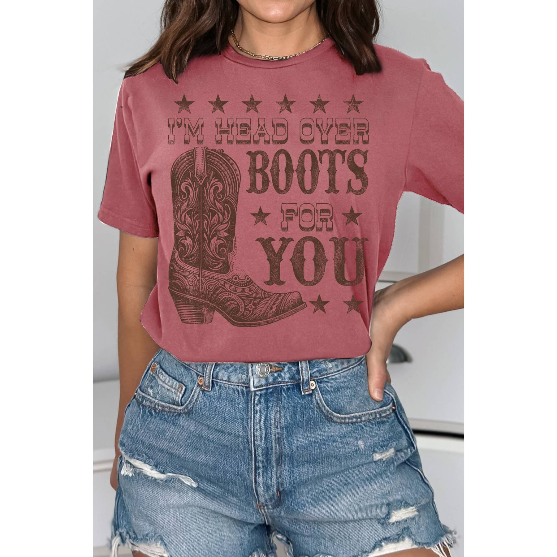 BouTeeQue Closet - Wholesale T-Shirt (Graphic) - Women's - American Cowboy Short Sleeve T Shirt2