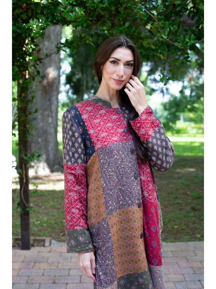 Sacred Threads – Großhandel Jacke – Damen – Boho-Mix-Patchwork-Jacke3