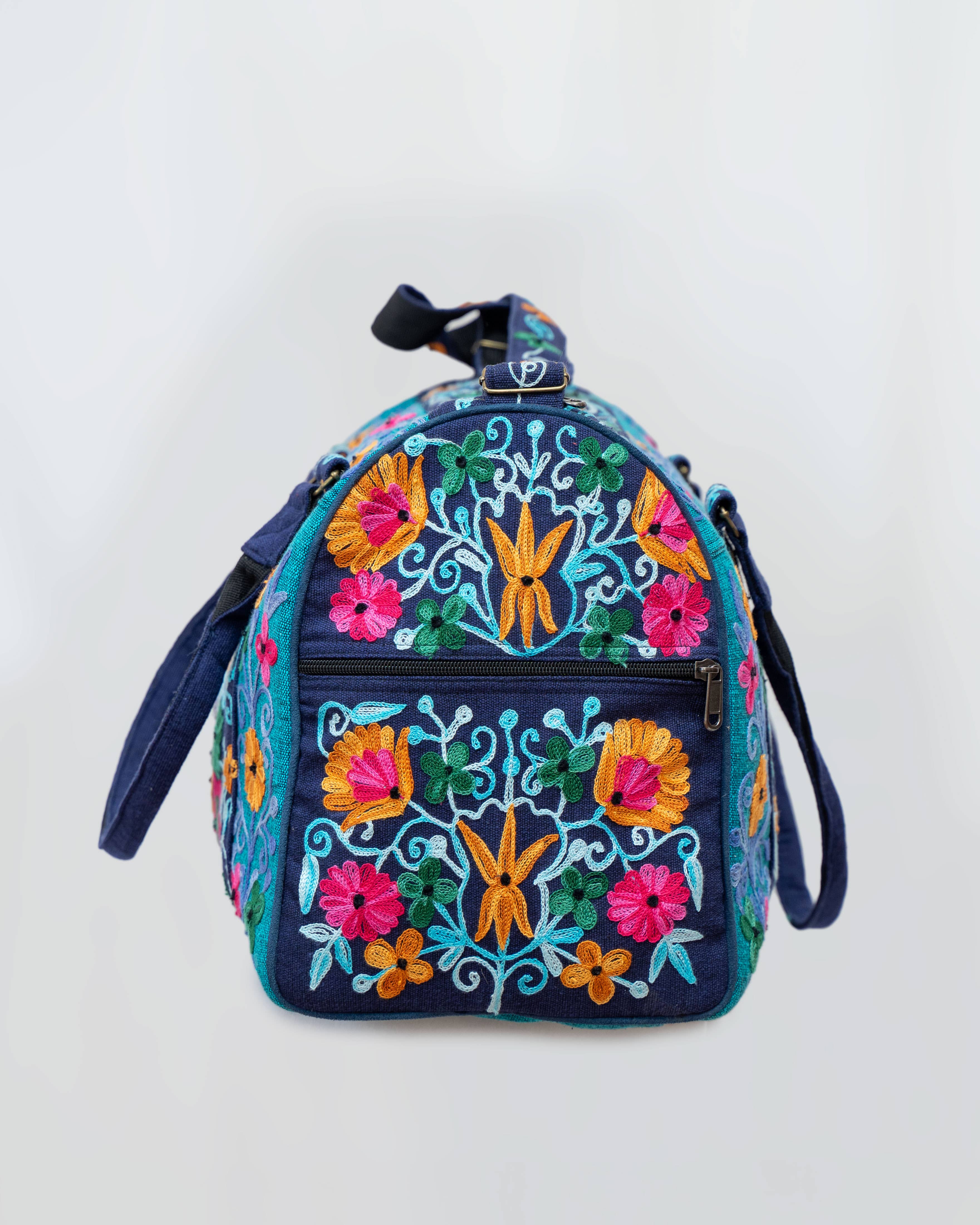 Local Women’s Handicrafts - Wholesale Weekender Bag - Women's - Embroidery Cotton Travel Bag8