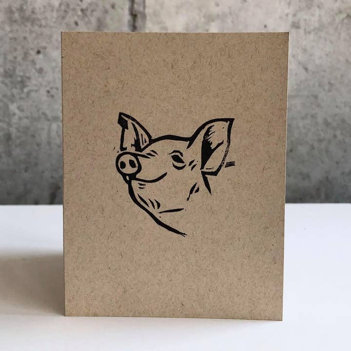 Pig for wholesale by Bestowed Cards