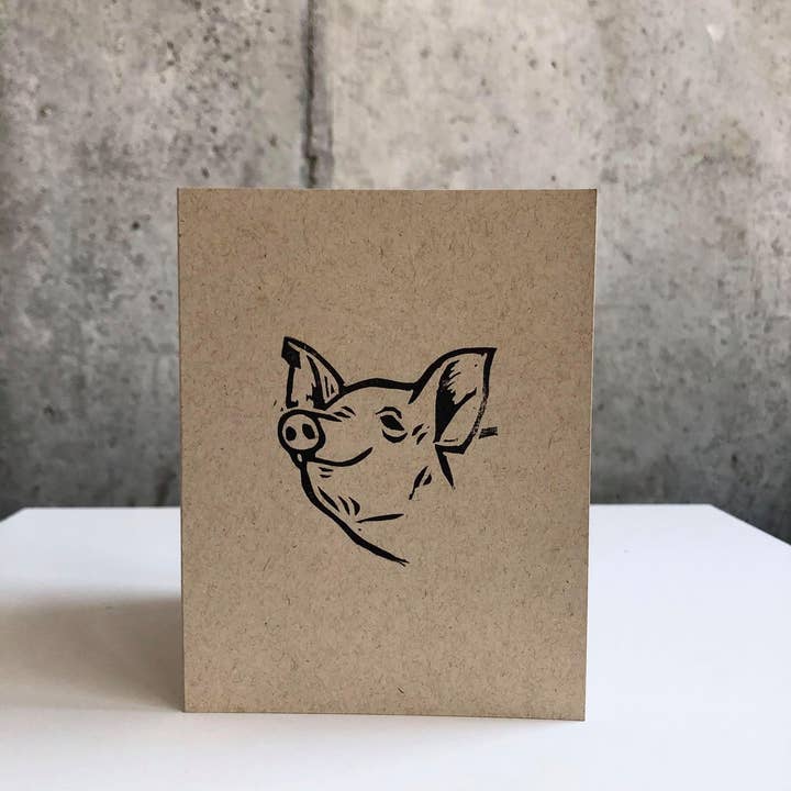 Pig for wholesale by Bestowed Cards
