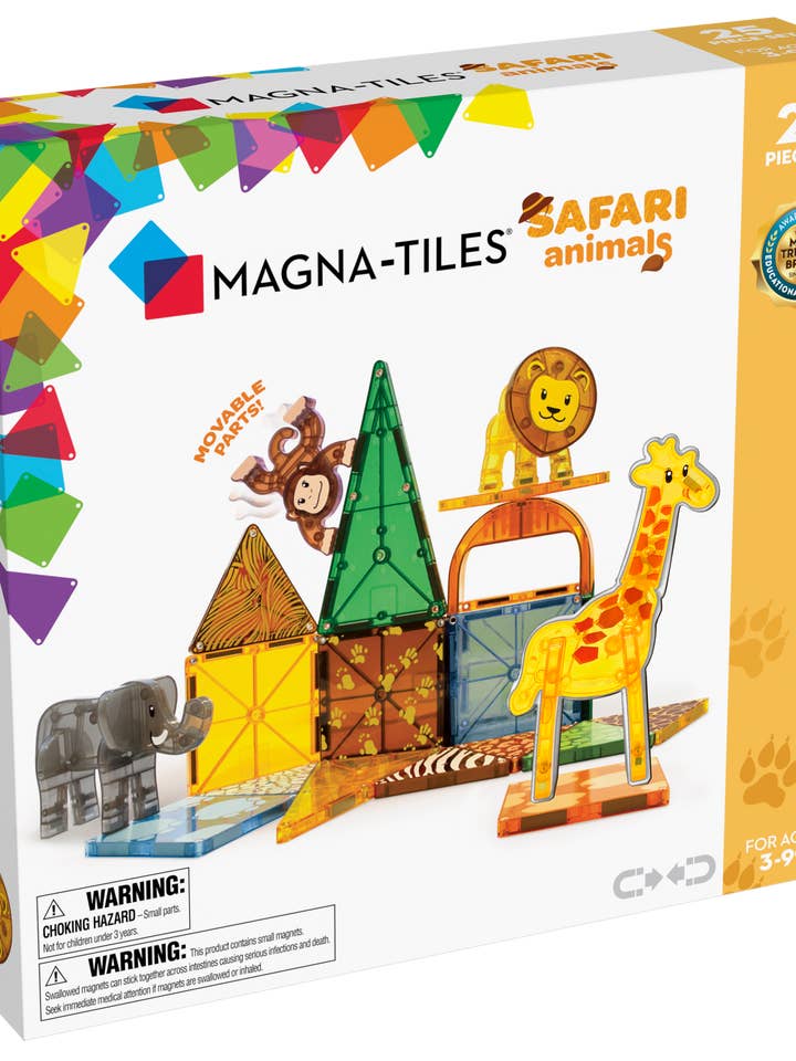 Magna-Tiles Safari Animals 25-Piece Set for wholesale by Magna-Tiles