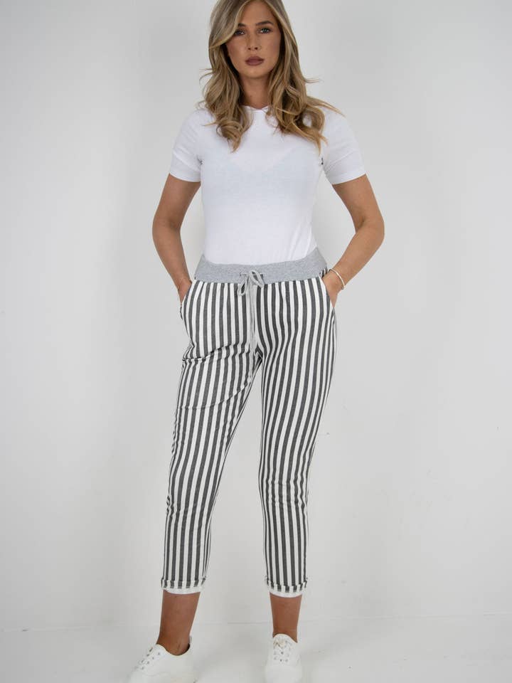 Miss Bold - Wholesale Pants - Women's - Italian Printed Cotton Ladies Trouser12