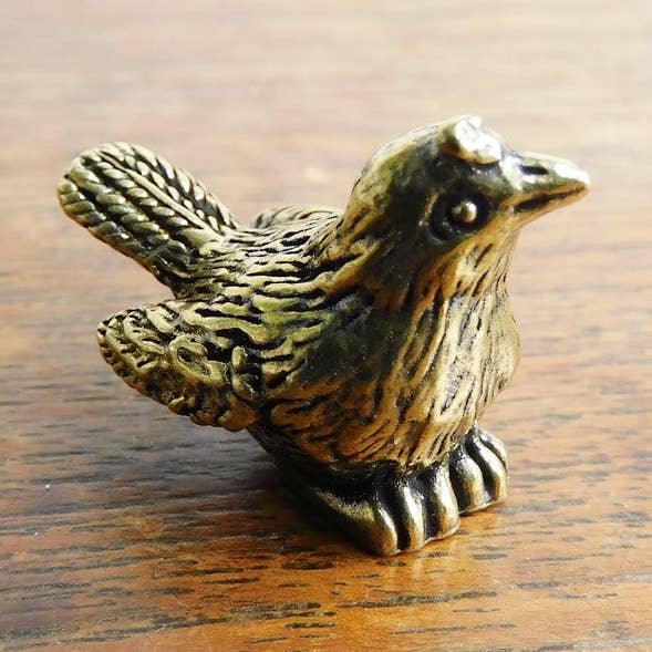 Small Brass Bird Figurine for wholesale by Superior Stones & Gifts INTL LLP