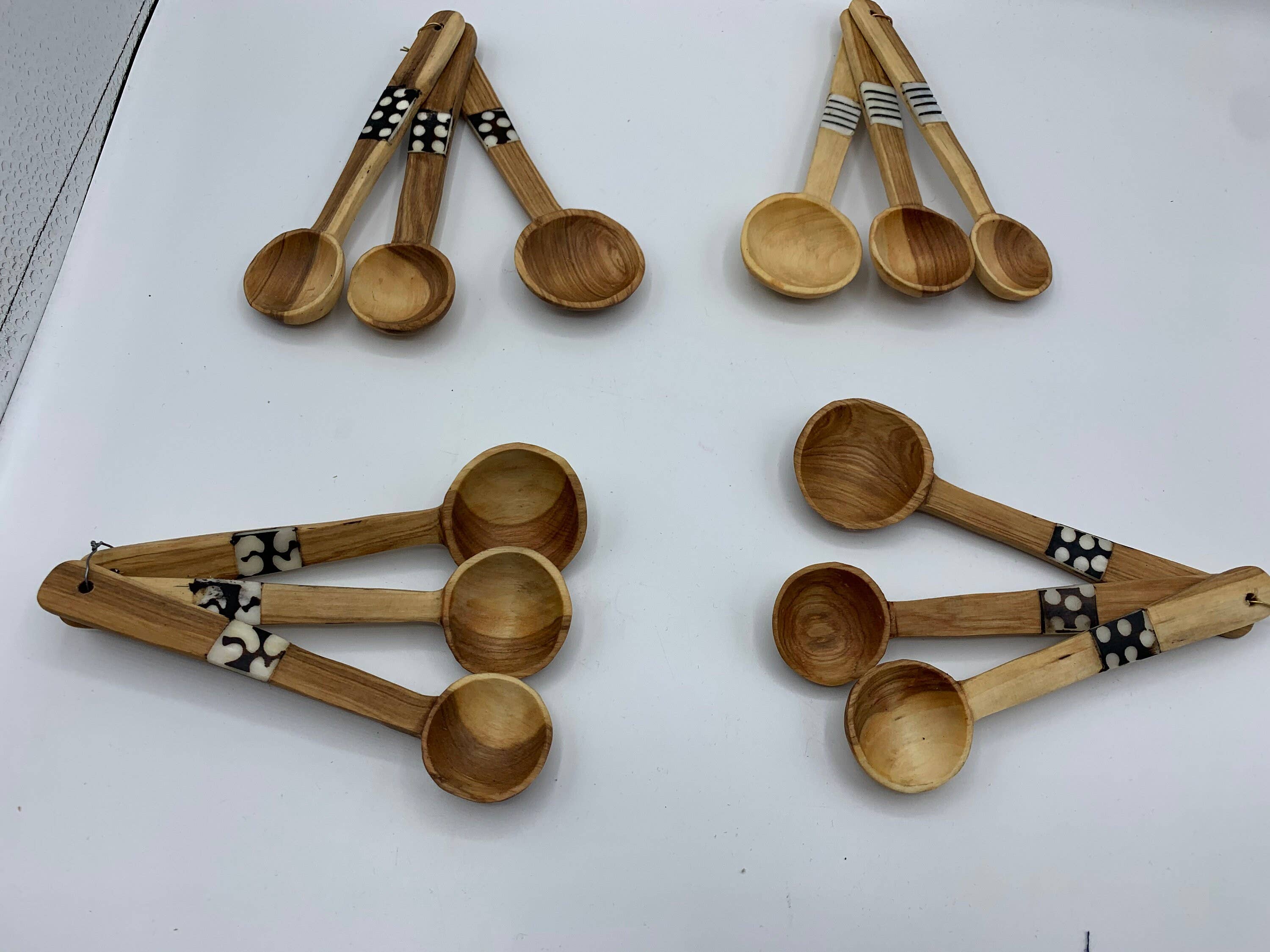 KENYAN SAFARI DESIGNS - Vente Cuillères à soupe - Un ensemble de 3 cuillères à café0