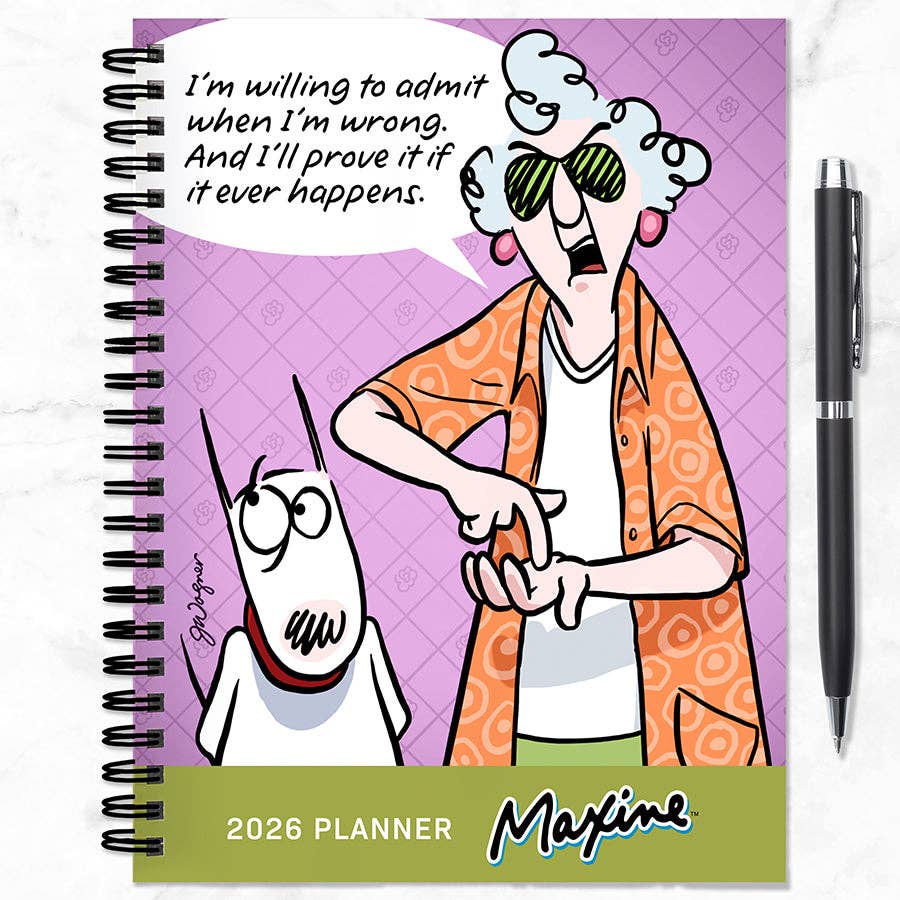 TF Publishing - Paper Goods - Wholesale Planner - 2026 Maxine Medium Weekly Monthly Planner0