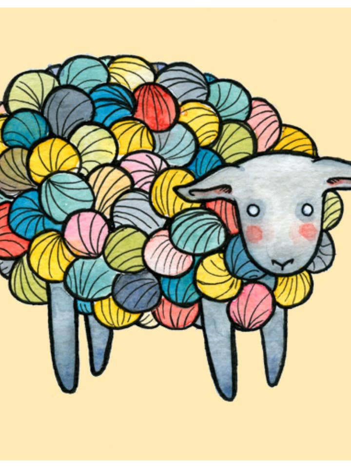 Colorful Yarn Sheep for wholesale by Danielle V Designs