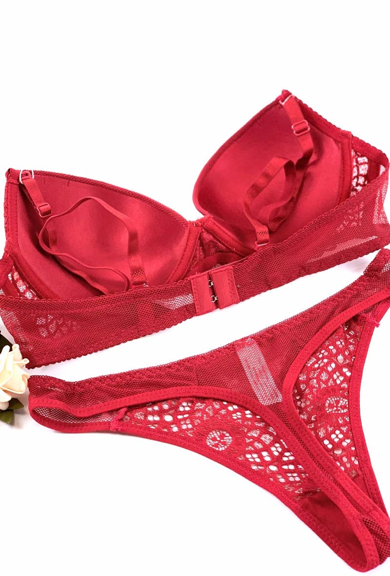 Belle Com'Elle – wholesale Lingerie Set – women's – Bra & String Bonnet Set B/ AZ170034