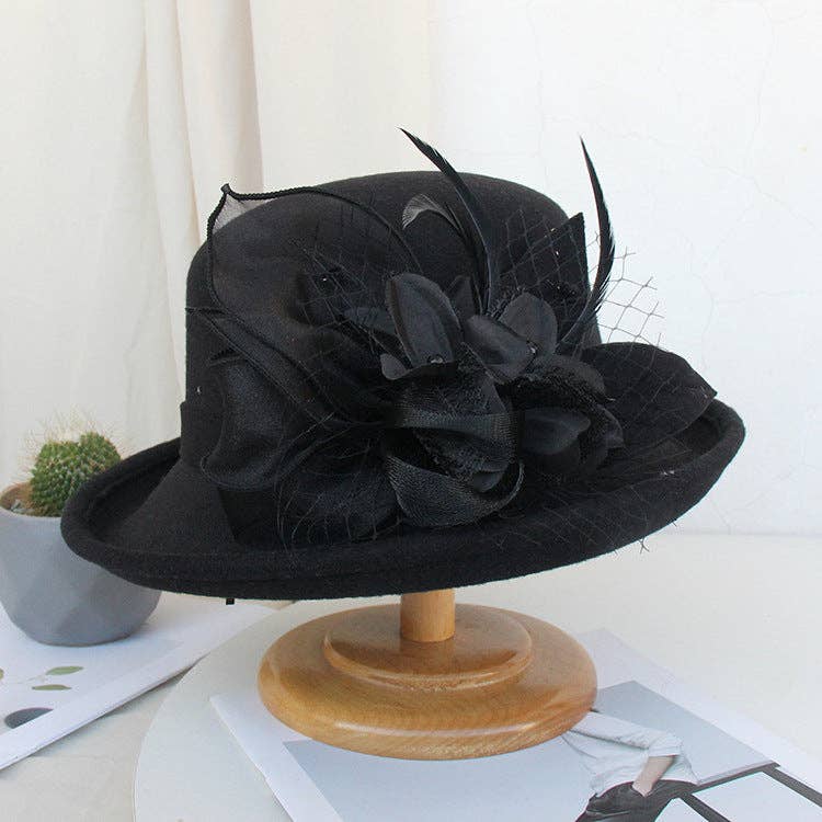 Ole - Wholesale Bolhoed - Dames - Veer Mesh Bolhoed Top Hat C00812