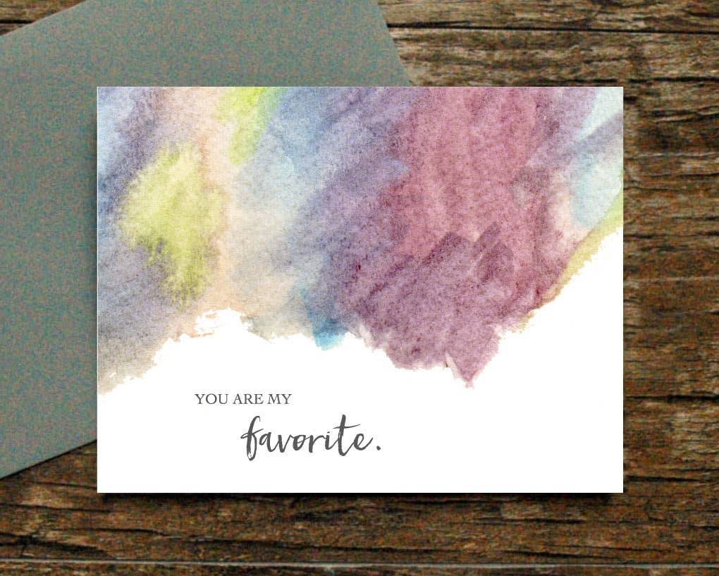 Print Therapy – wholesale Love card – You Are My Favorite Card1